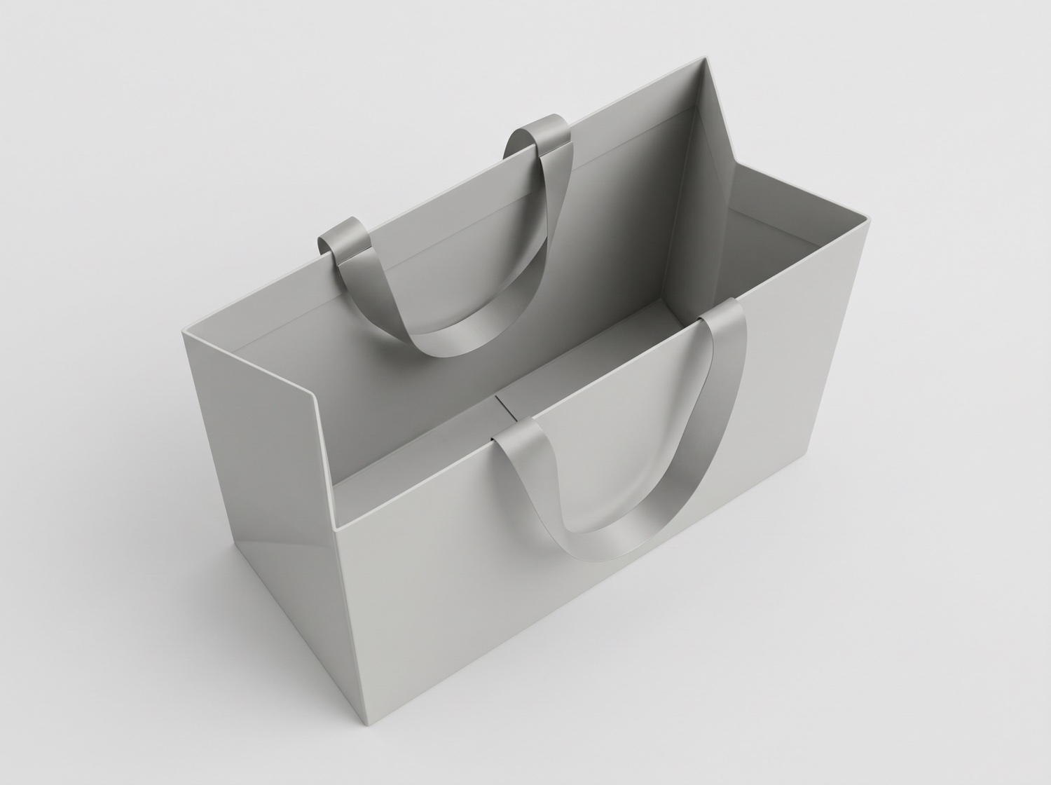 Paper bag — looking inside the mouth